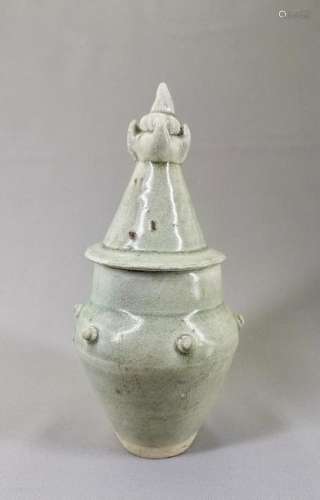A Nice Chinese Song Dynasty Celadon Lidded Jar