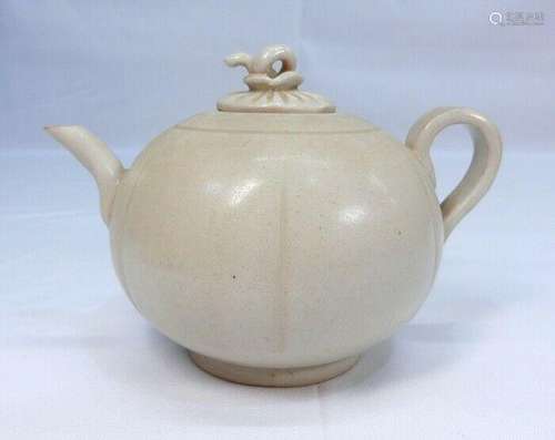 Chinese water pot of white porcelain