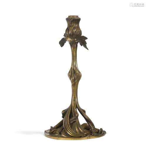 TRAVAIL ART NOUVEAU Chardon lorrain Pied de lampe …