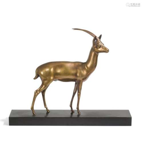 GEORGES LAVROFF (1895 1991) Antilope Sculpture. Br…
