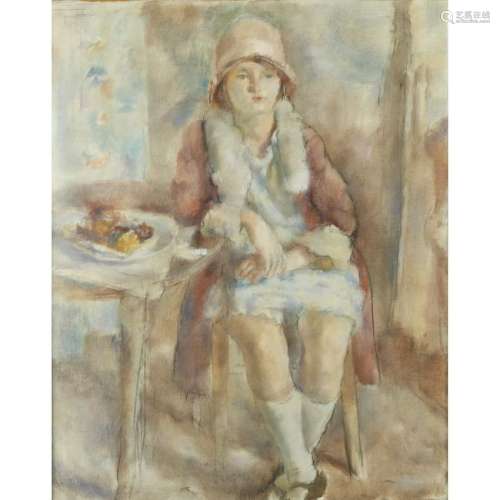 Jules Pascin (French, 1885-1930), , Jeune Fille au Café