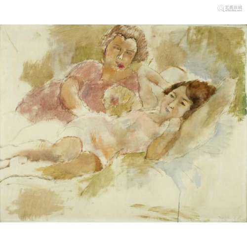 Jules Pascin (French, 1885-1930), , Les Deux Amis