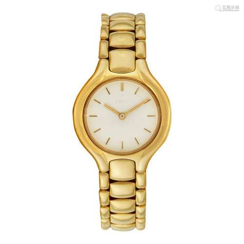 A lady's eighteen karat gold bracelet wristwatch, Ebel,