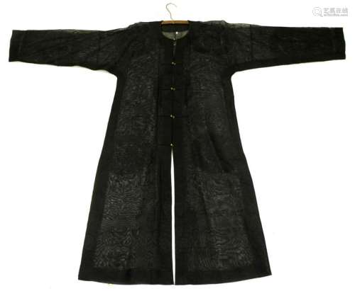 Rare Chinese Qing Dynastry Gauze Summer Coat