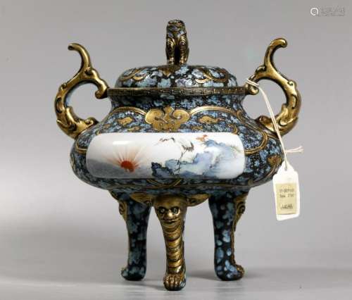 Christie's Chinese Qing Porcelain Incense Burner