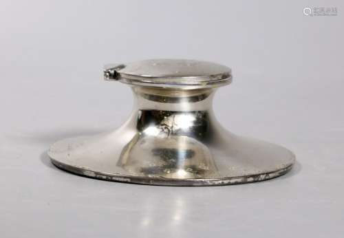 Asprey London Sterling 1906 Covered Inkwell
