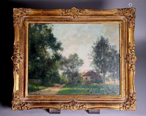 Victor Lecomte Oil Sketch Cemetery Rd Barbizon '19