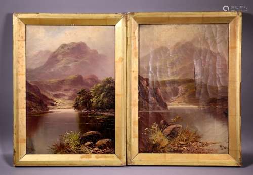 2 John H Boel: Scottish Highland Oil Canvas 1898