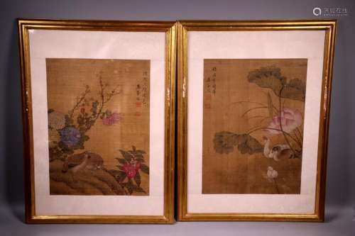 2 - Ma Quan Chinese Paintings on Silk