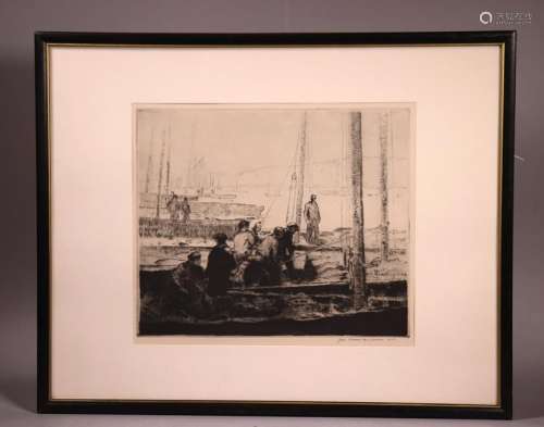 George Elmer Browne; Sardine Fleet at Anchor Print