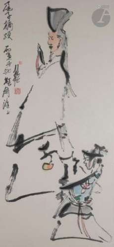 Zhang Guiming (1939 2014) Encre et couleurs sur pa…