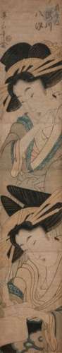 Kikukawa Eizan (1787 1867) Hashira e, deux oiran, …