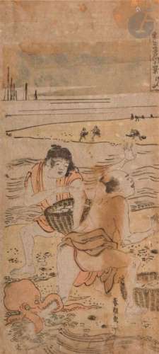 Deux oban tate e, l’un par Shuncho (1726 1792), sa…