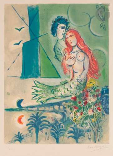Marc CHAGALL (1887 1985) (d’après) La Sirène au po…