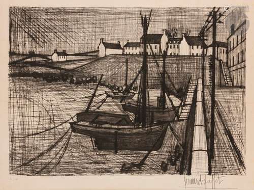 Bernard BUFFET (1928 1999) Port breton, 1954 Point…