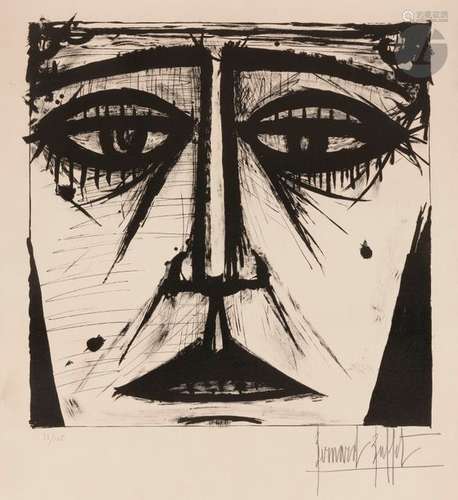 Bernard BUFFET (1928 1999) Visage, 1958 Lithograph…