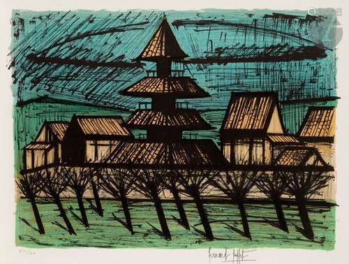 Bernard BUFFET (1928 1999) Temple To Ji, Kyoto (pl…