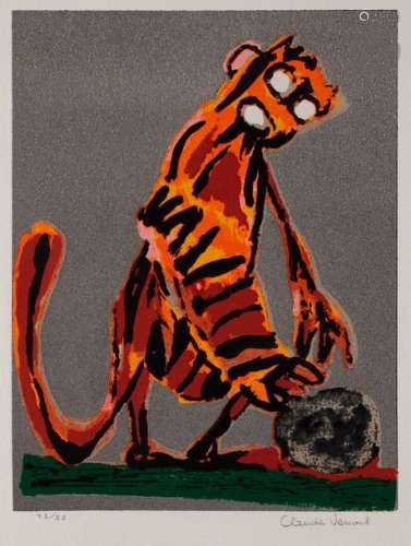 Claude VENARD (1913 1999) Tigre debout (pl. Pour u…
