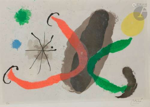 Joan MIRÓ [espagnol] (1893 1983) Pl. Pour Le Lézar…