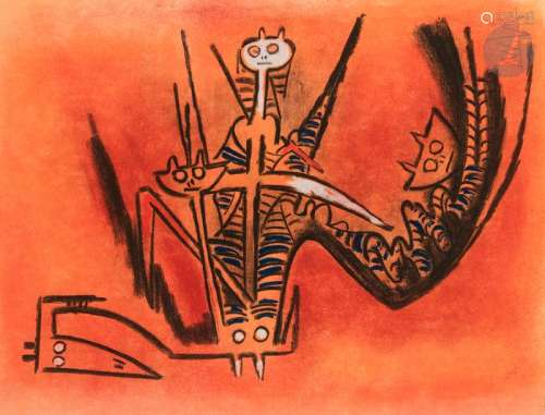 Wifredo LAM [cubain] (1902 1982) Montée des sèves …