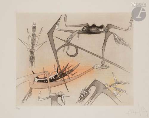 Wifredo LAM [cubain] (1902 1982) Pl. I pour C. Mur…