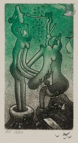 Roberto MATTA [chilien] (1911 2002) Fous riez, 197…