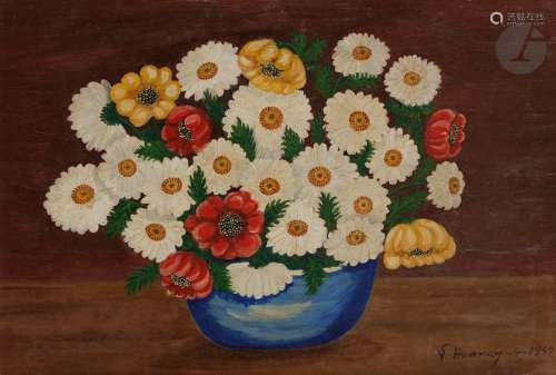 Miguel Garcia VIVANCOS (1895 1972) Coupe de fleurs…
