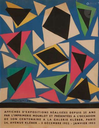 Henri MATISSE (1869 1954) (d’après) Affiches d’exp…