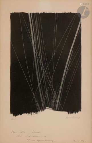 Hans HARTUNG (1904 1989) L134, 1965 Lithographie. …