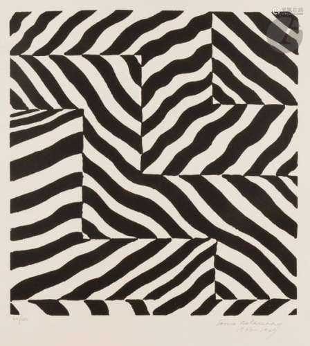 Sonia DELAUNAY TERK (1885 1979) Noir et blanc, 196…