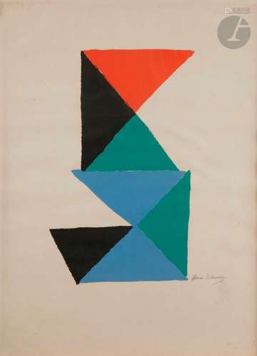 Sonia DELAUNAY TERK (1885 1979) Composition Lithog…