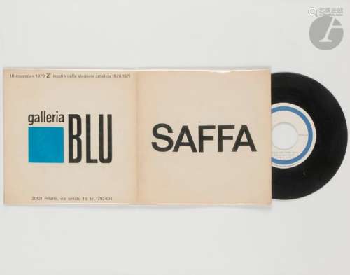Raymond HAINS (1926 2005) Disque bleu pour Saffa, …