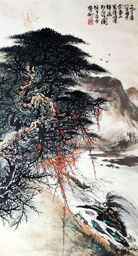 近代 黎雄才  山水