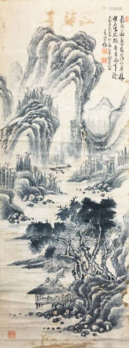 近代 (清)王柴伯 (1644-1911) 山水