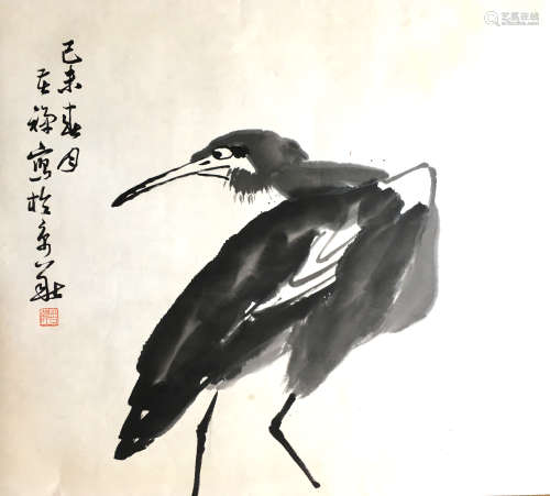 近代 李苦禅   花鸟