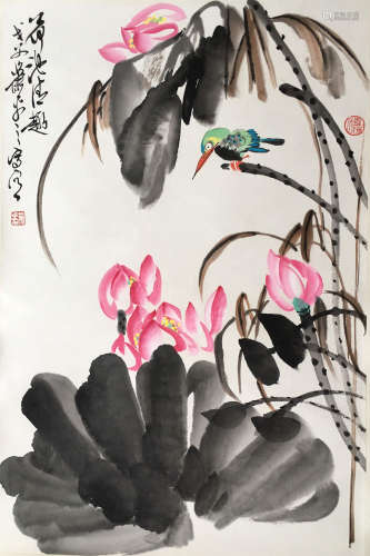 近代 肖平 (1969-) 花鸟