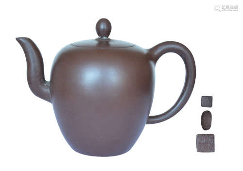 近代 徐汉棠(1932-)  梨型壶