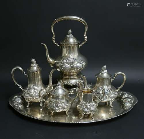 German .800 Silver Tea & Coffee Service