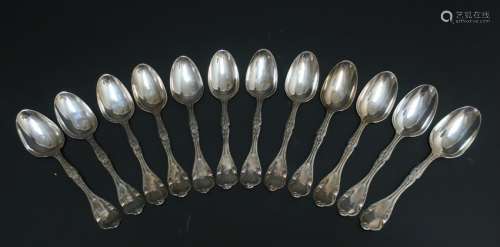 William Gale & Sons Coin Silver Table Spoons