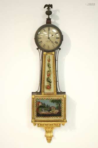 Aaron Willard Federal Banjo Clock, c. 1820