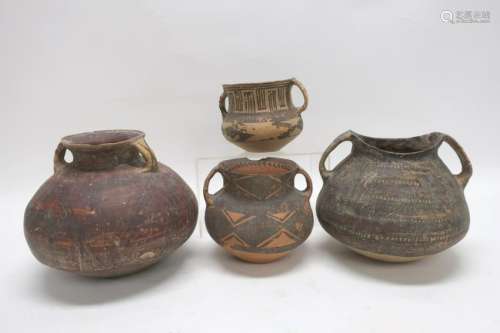 Four Small Chinese Neolithic Vessels