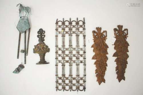 Group of 4 Outdoor Decorative Objects
