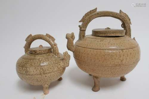 Two Warring States Style Wine Vessels