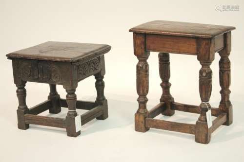 Two Benches - English Jacobean & Later