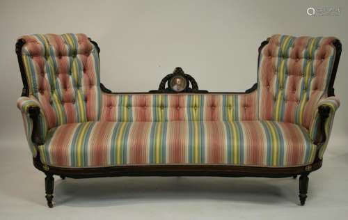 Renaissance Revival Settee, c 1880