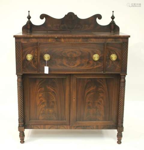 Late Federal Style Mahogany Sideboard