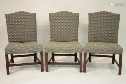 Georgian Marlboro Carved & Upholstered Side Chairs