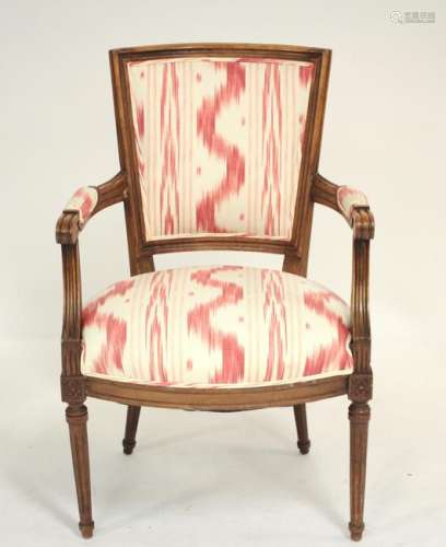 Louis XVI Style Fruitwood Fauteuil