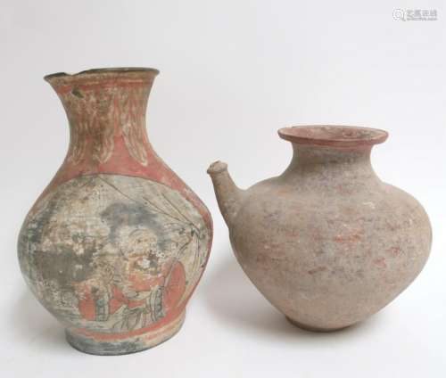 Chinese Painted Pot and Kendi