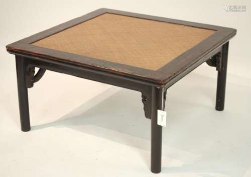 Chinese Red Stained Eld Coffee Table